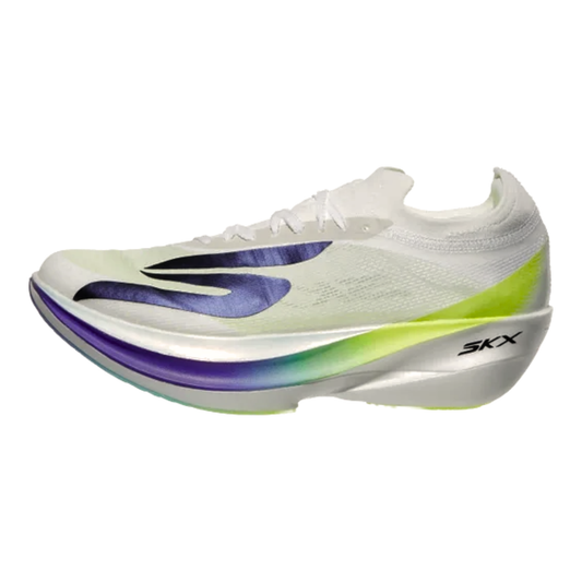 【メンズ】 SKECHERS AERO ELITE【ホワイト/ブルー/イエロー】